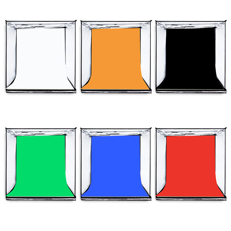 40cm Folding LED Photo Light Box with Color Backgrounds
