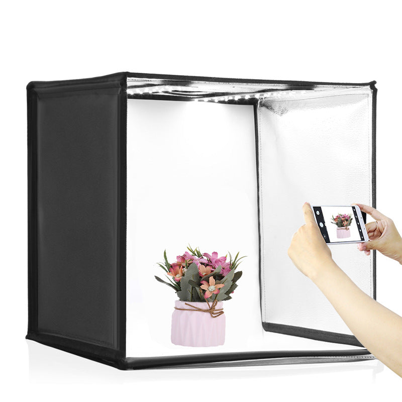 40cm Folding LED Photo Light Box with Color Backgrounds